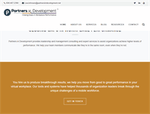 Tablet Screenshot of partnersindevelopment.net